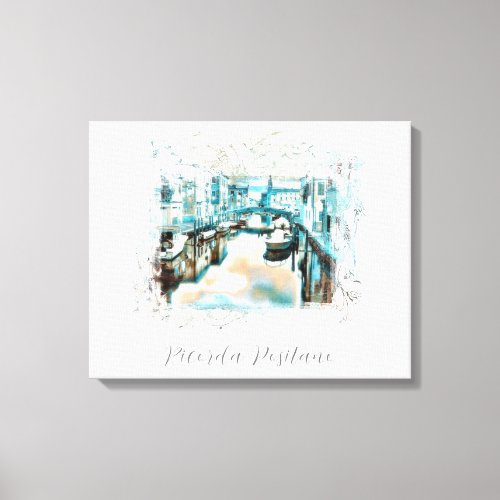  Ricorda Positano AR20 Italy Italian Language Canvas Print