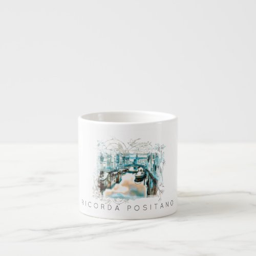  Ricorda Positano Italy Italian Language  AR20 Espresso Cup