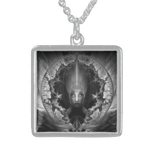 Riddian Queen Oracle GS Sterling Silver Necklace