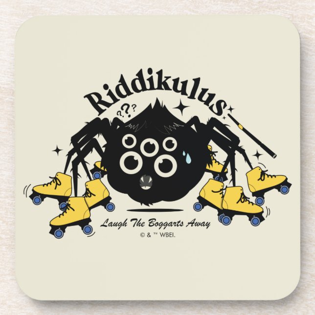 Riddikulus - Laugh the Boggarts Away Beverage Coaster (Front)