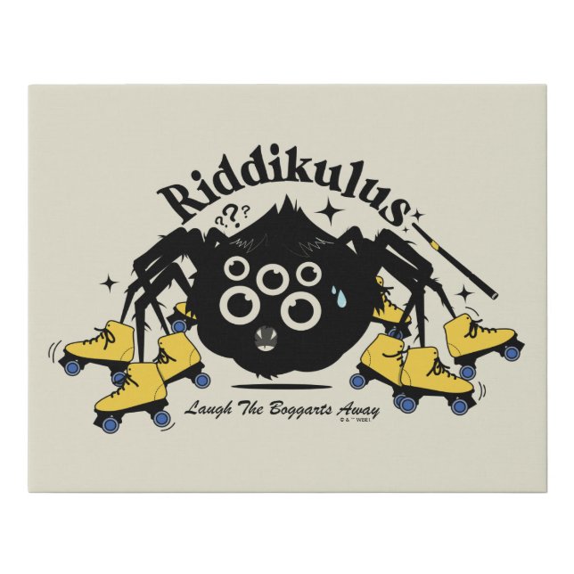Riddikulus - Laugh the Boggarts Away Faux Canvas Print (Front)
