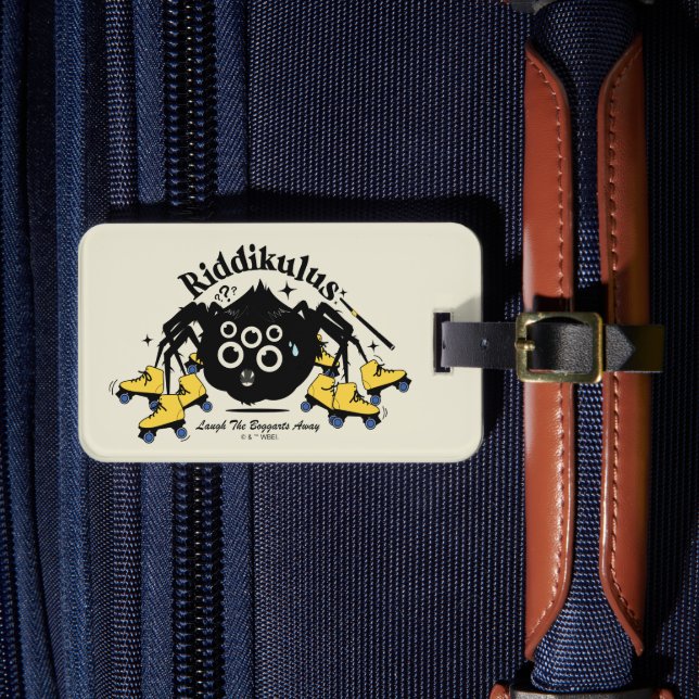 Riddikulus - Laugh the Boggarts Away Luggage Tag (Front Insitu 4)