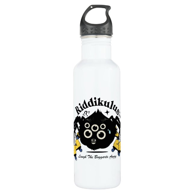 Riddikulus - Laugh the Boggarts Away Stainless Steel Water Bottle (Front)