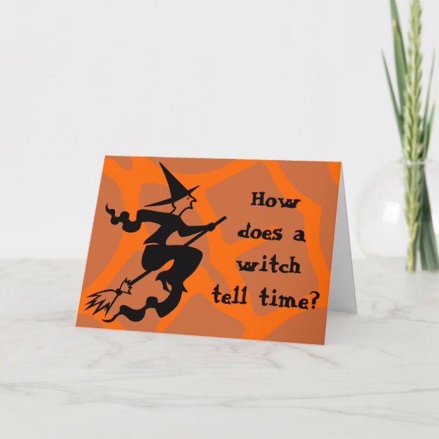 Riddle Halloween Witch Invitation