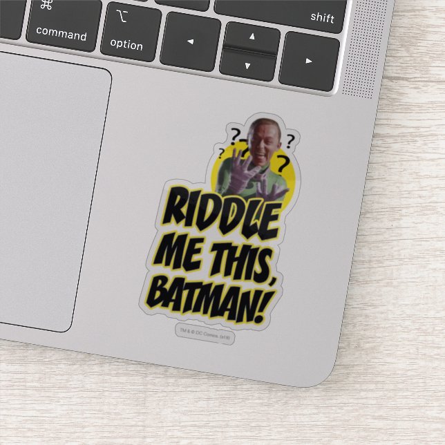 Riddle Me This Batman Sticker (Detail)
