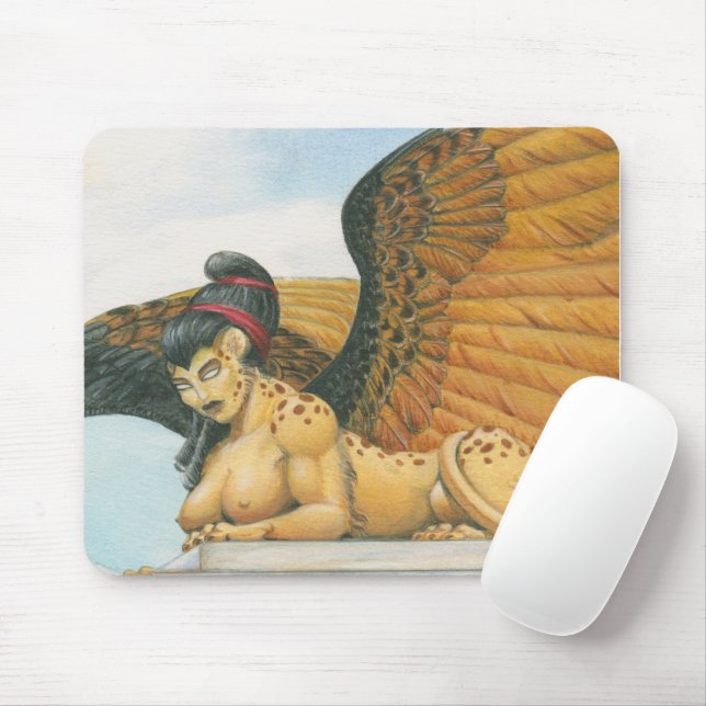 Riddle Sphinx Mouse Pad (With Mouse)