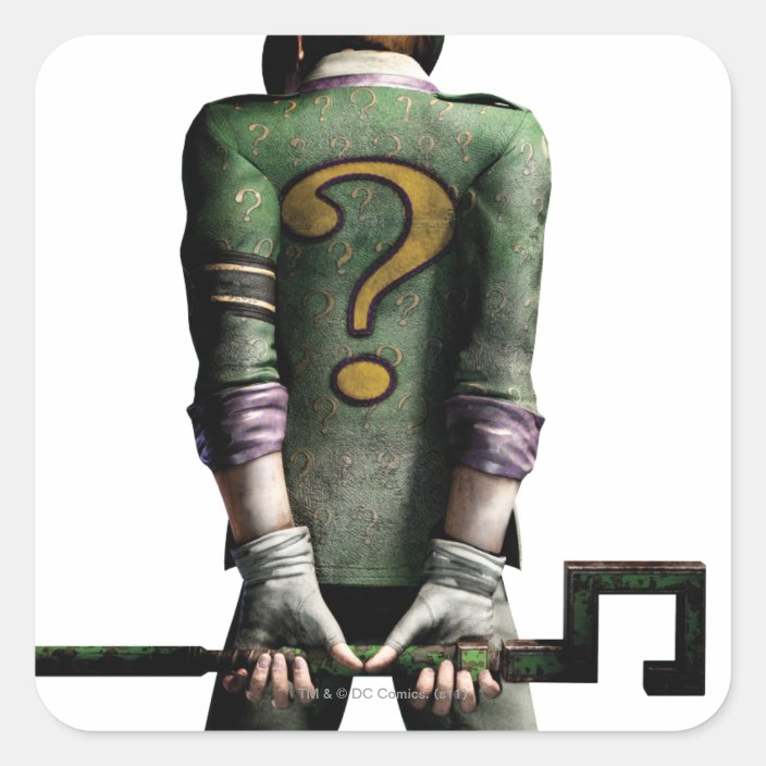 Riddler 2 square sticker | Zazzle.com