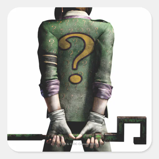 Riddler 2 square sticker | Zazzle