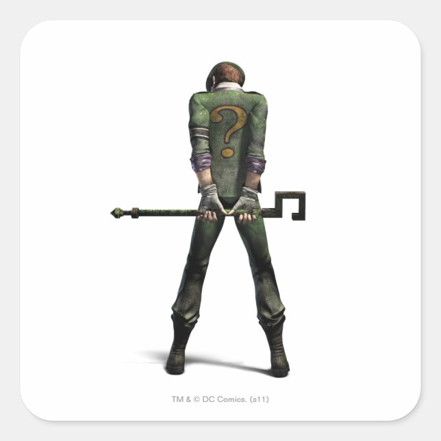 Riddler Color Square Sticker (Front)