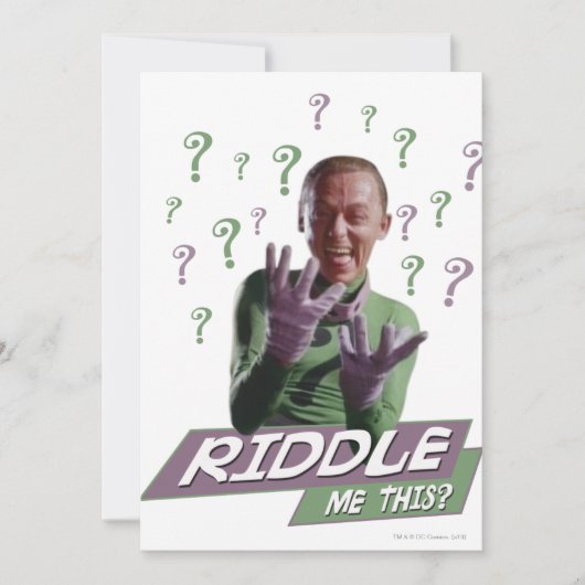 Riddler - Riddle Me This (Front)