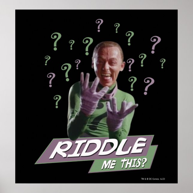 Riddler - Riddle Me This Poster (Front)