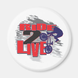 Ride 2 Live BMX Rider Magnet