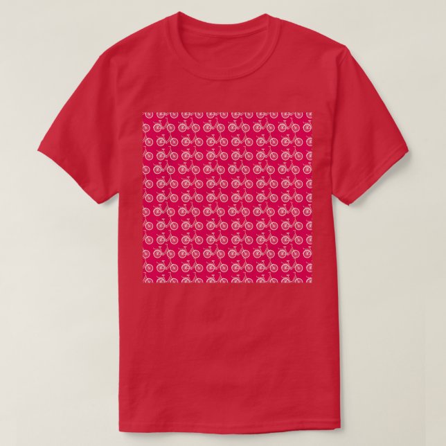 Ride a Bike Neck Gaiter Pink Bicycle Neck Gator  T-Shirt (Design Front)