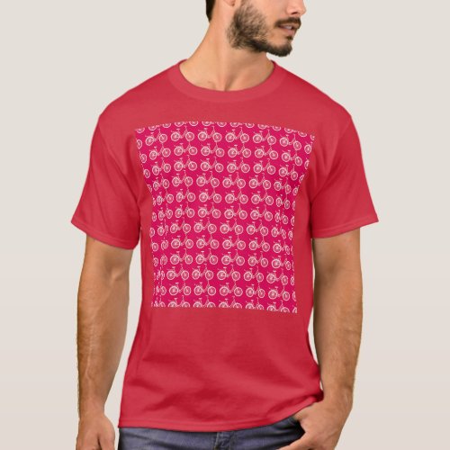 Ride a Bike Neck Gaiter Pink Bicycle Neck Gator  T_Shirt