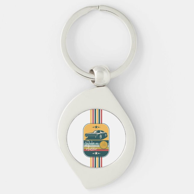 ride a classic keychain (Front)