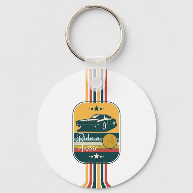 ride a classic keychain (Front)