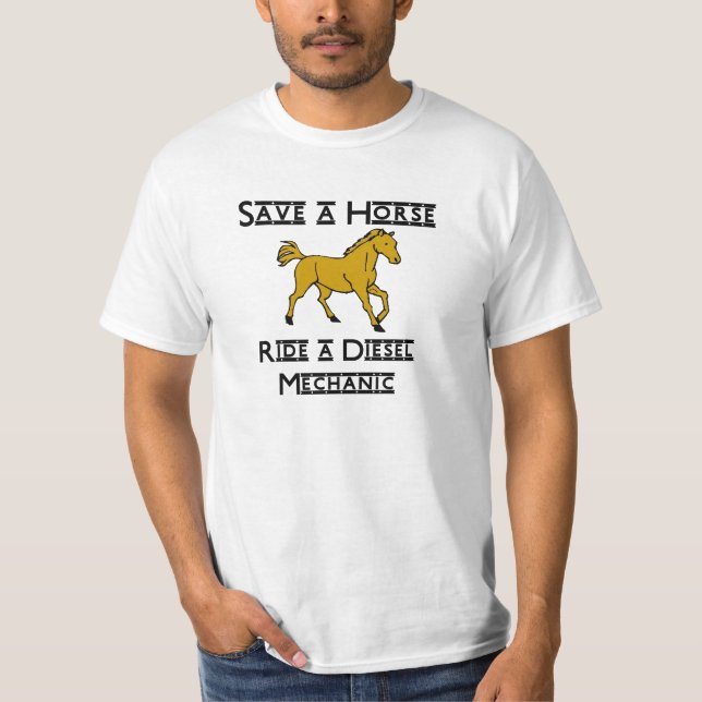 ride a diesel mechanic T-Shirt (Front)