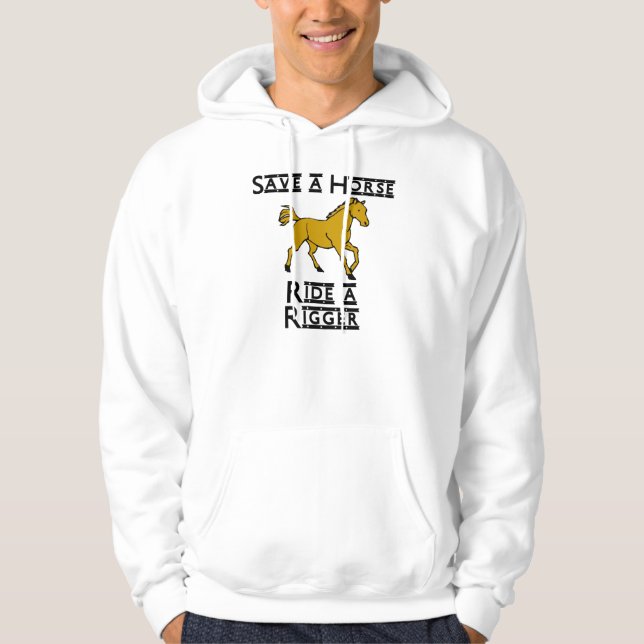 ride a rigger hoodie (Front)