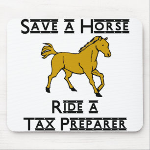 ride a tax preparer mouse pad