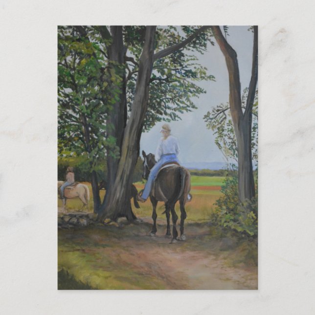 Ride Along Original Art Postcard (Front)