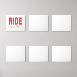 Ride Beyond Limits – Motivational Biker Typography Acrylic Photo Tile