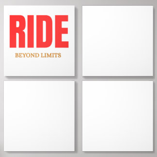 Ride Beyond Limits – Motivational Biker Typography Acrylic Photo Tile