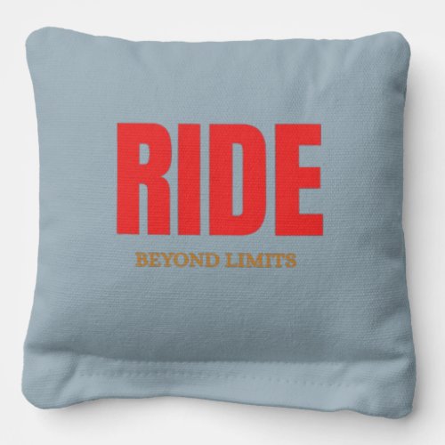 Ride Beyond Limits – Motivational Biker Typography Cornhole Bags