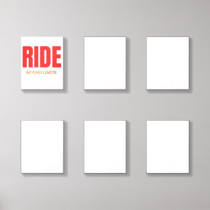 Ride Beyond Limits – Motivational Biker Typography Foam Core Photo Tile