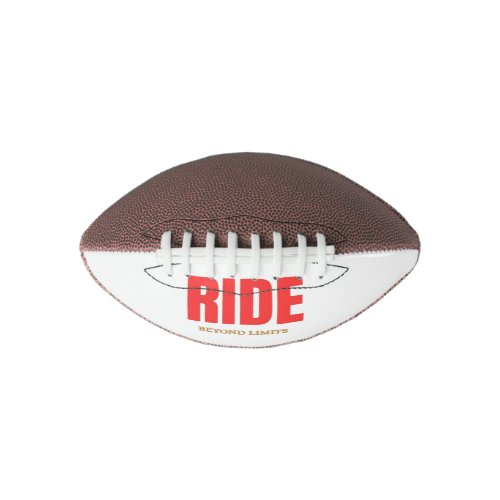Ride Beyond Limits – Motivational Biker Typography Football