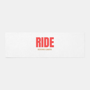 Ride Beyond Limits – Motivational Biker Typography Outdoor Rug