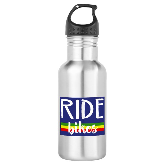 Ride Bikes Stainless Steel Water Bottle (Front)