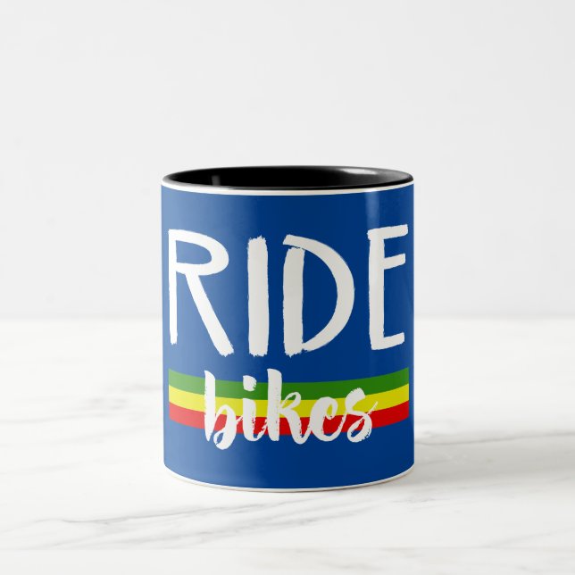 Ride Bikes Two-Tone Coffee Mug (Center)