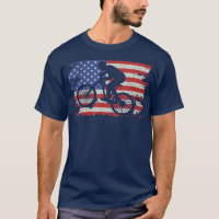 Ride Biking Cyclist USA Flag Bicycle Cycling Bike 