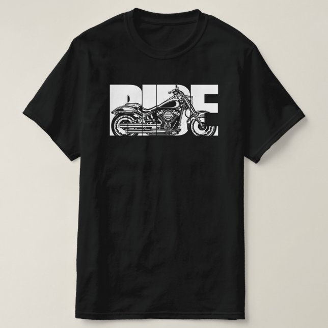 Ride Bold – Retro Motorcycle Biker Gift T-Shirt (Design Front)