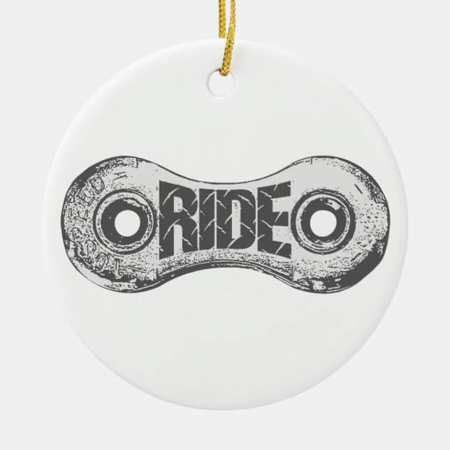 Ride Ceramic Ornament (Front)