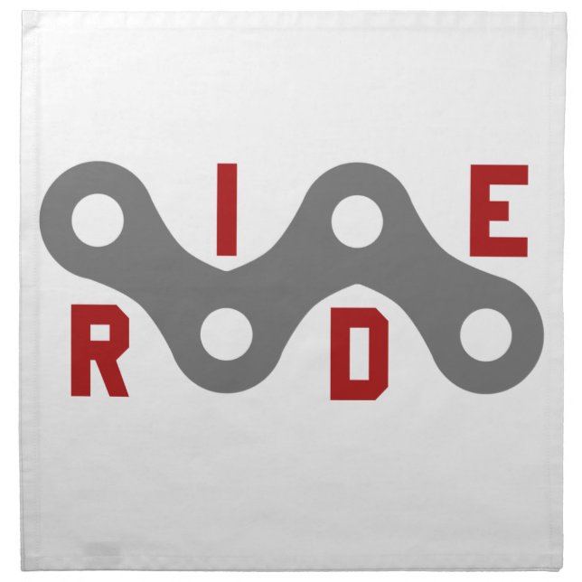 Ride (Chain) Cloth Napkin (Front)
