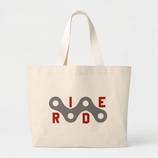 Ride (Chain) Large Tote Bag (Front)