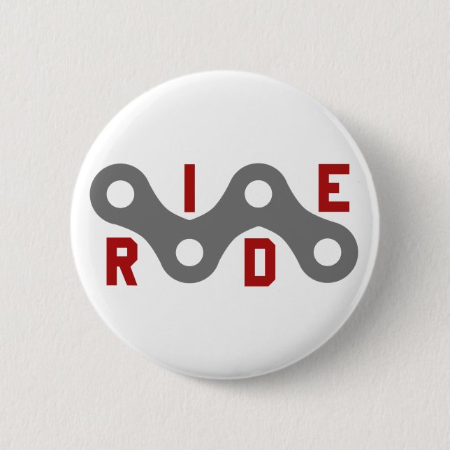 Ride (Chain) Pinback Button (Front)