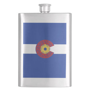 Ride Colorado (Bicycle Cassette) Flask