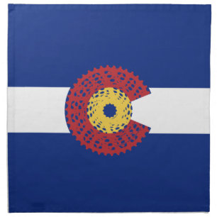 Ride Colorado (Bicycle Cassette) Napkin