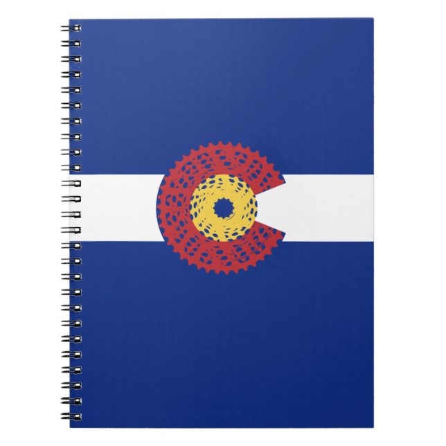 Ride Colorado (Bicycle Cassette) Notebook (Front)