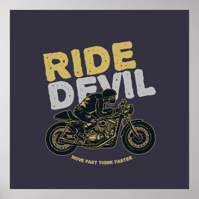 🔥 Ride Devil: Move Fast, Think Faster! 🔥 Poster (Front)