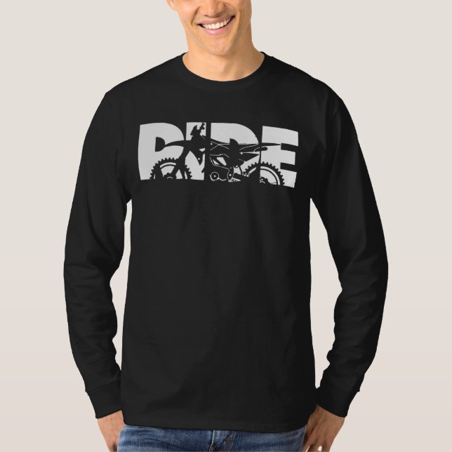 Ride Dirt Bike Motocross Apparel Motocross Dirt Bi T-Shirt (Front)