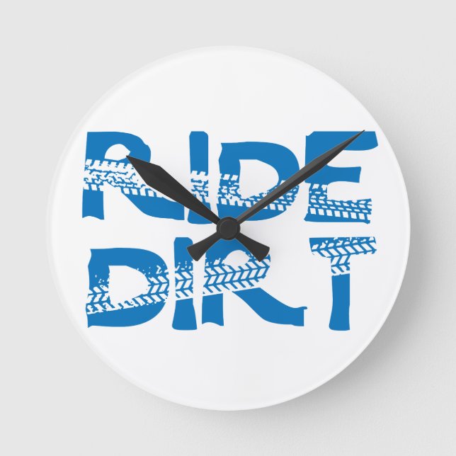 Ride Dirt Round Clock (Front)