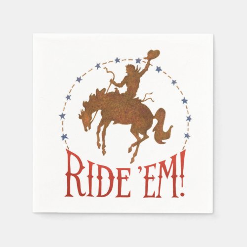 Ride em Cowboy Rodeo Napkins