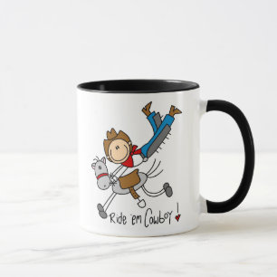 Ride 'Em Cowboy Stick Figure Mug