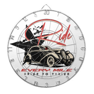 Ride Every Mile Dart Board
