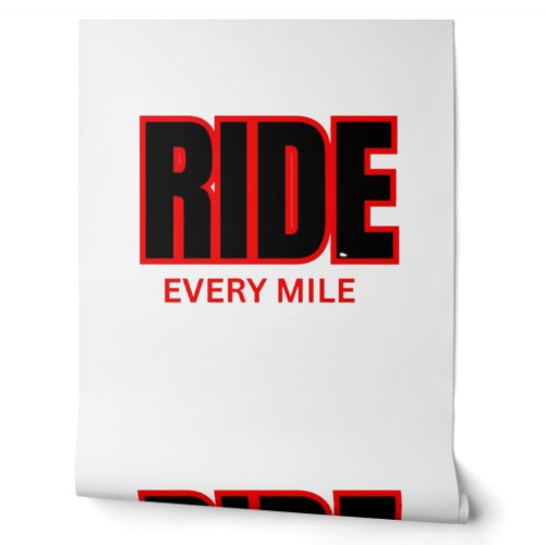 Ride Every Mile – Motorcycle Adventure Typography  Wallpaper