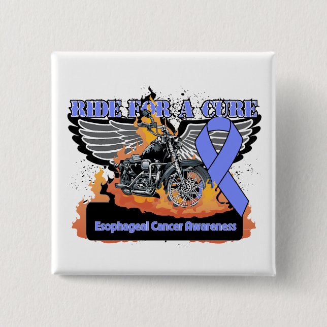 Ride For a Cure - Esophageal Cancer Button (Front)