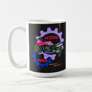Ride Free and Safe Motorbike  Coffee Mug